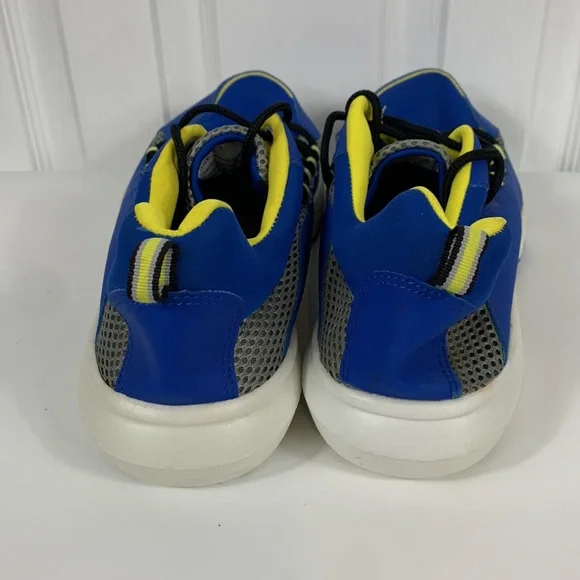 Sand n Sun blue and yellow mens water shoes size 9.5. Has hard bottom - Picture 3 of 7